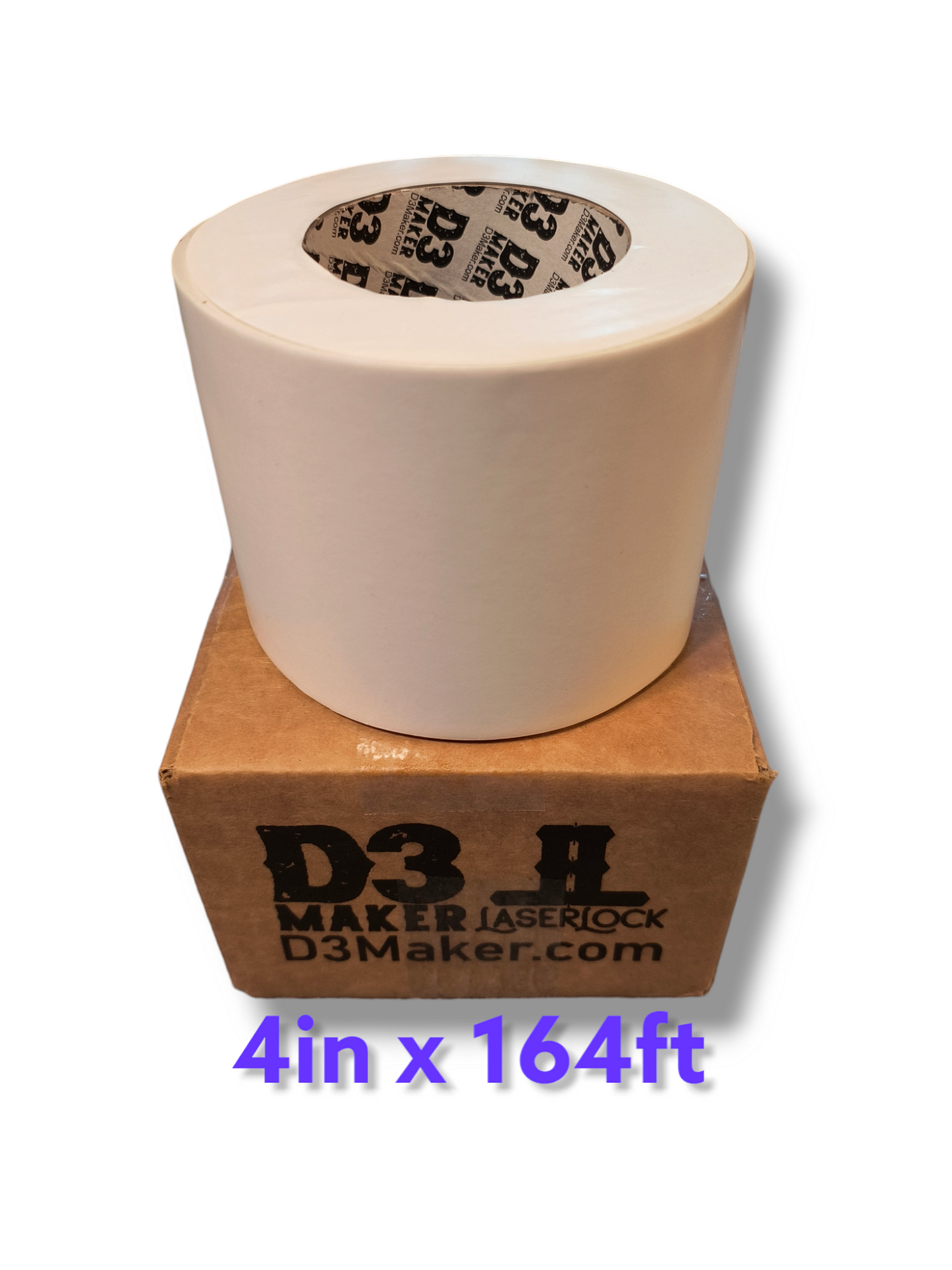 LaserLock Double Sided Tape - 4in or 12in Wide x 164ft. Long (similar 3m 300) Free Shipping