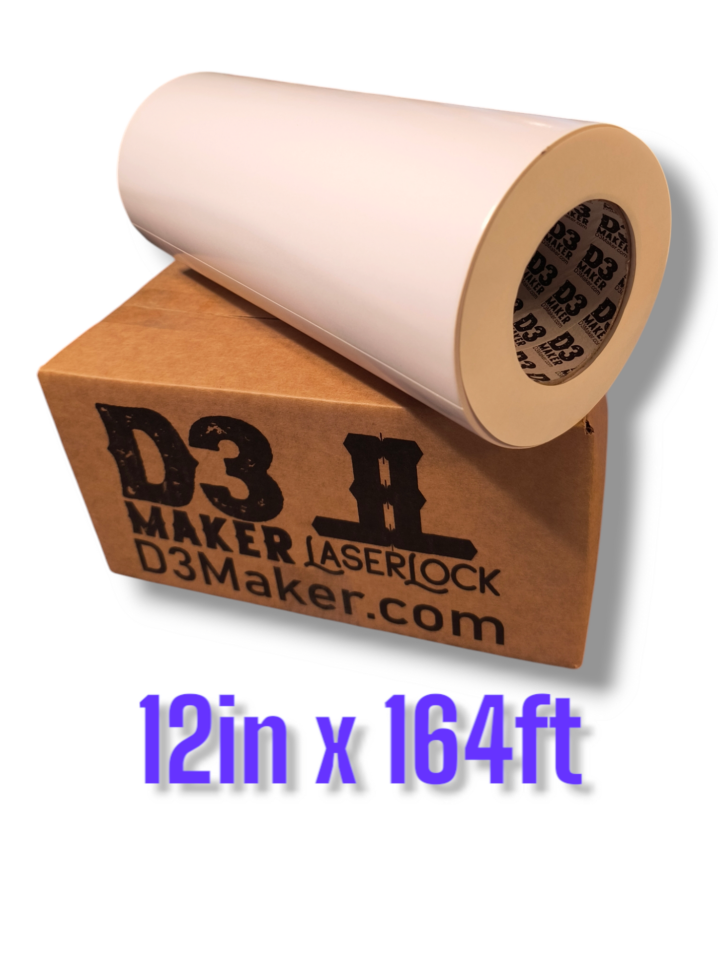LaserLock Double Sided Tape - 4in or 12in Wide x 164ft. Long (similar 3m 300) Free Shipping