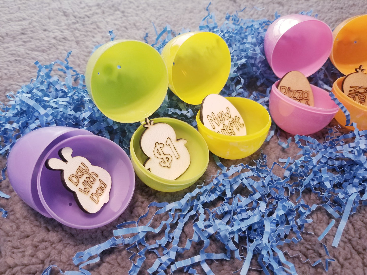 Easter Egg Tokens 30ct with Gift Bag | Real Wood