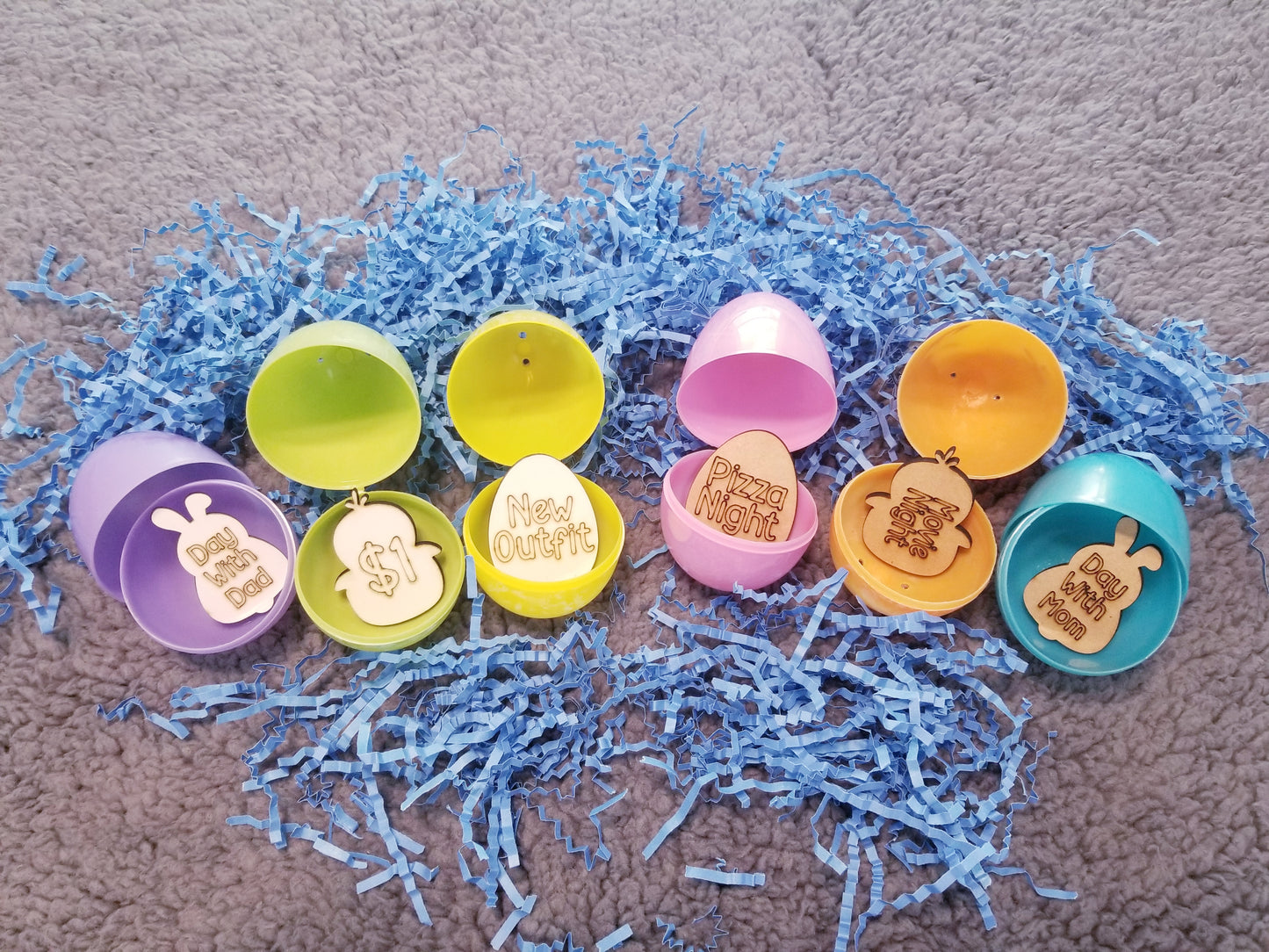 Easter Egg Tokens 30ct with Gift Bag | Real Wood