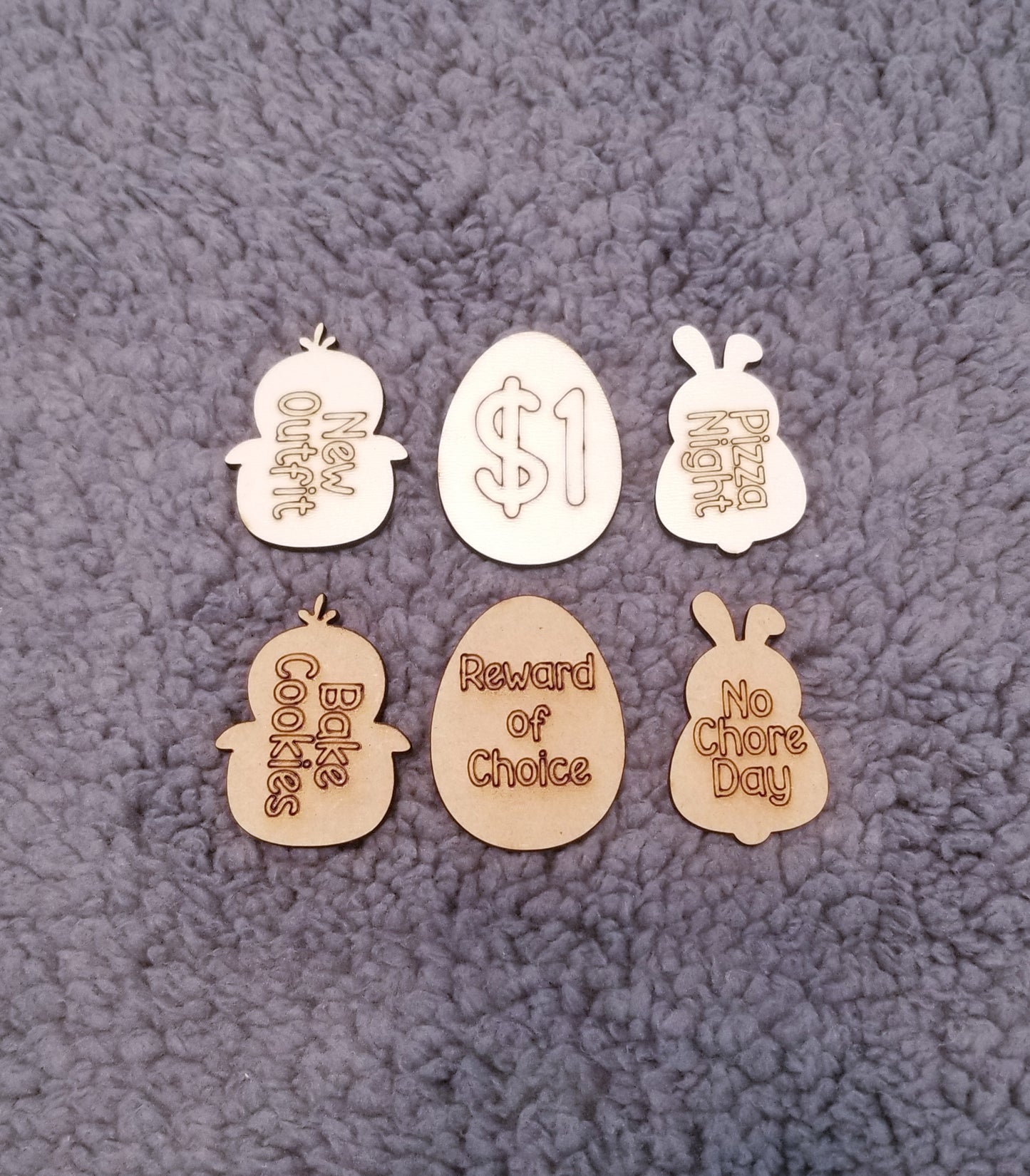 Easter Egg Tokens 30ct with Gift Bag | Real Wood