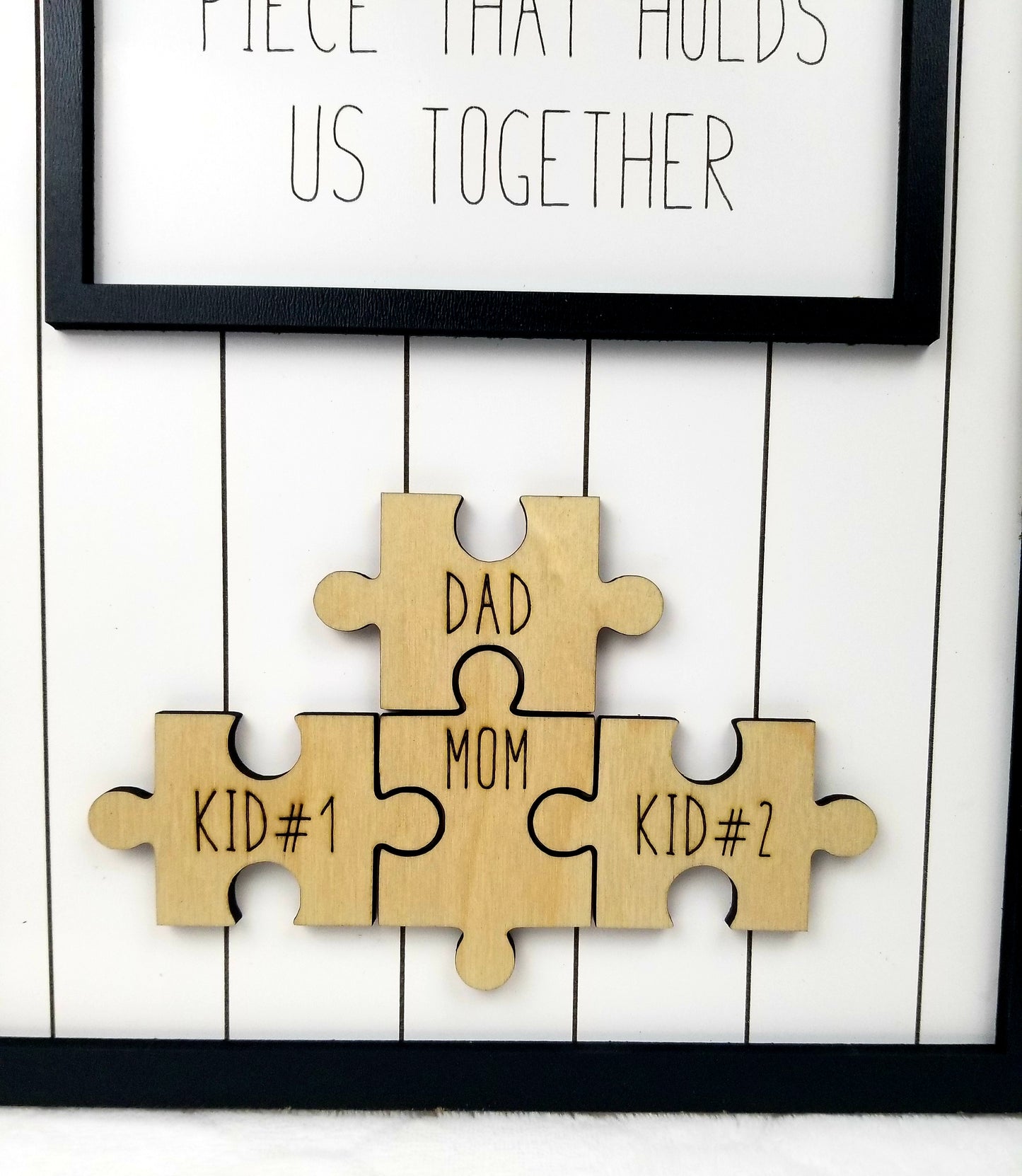 Gift for Mom | Personalized Mom Puzzle Sign with Custom Kids Names | Add 1-8 Child Names | Mother's Day Gift