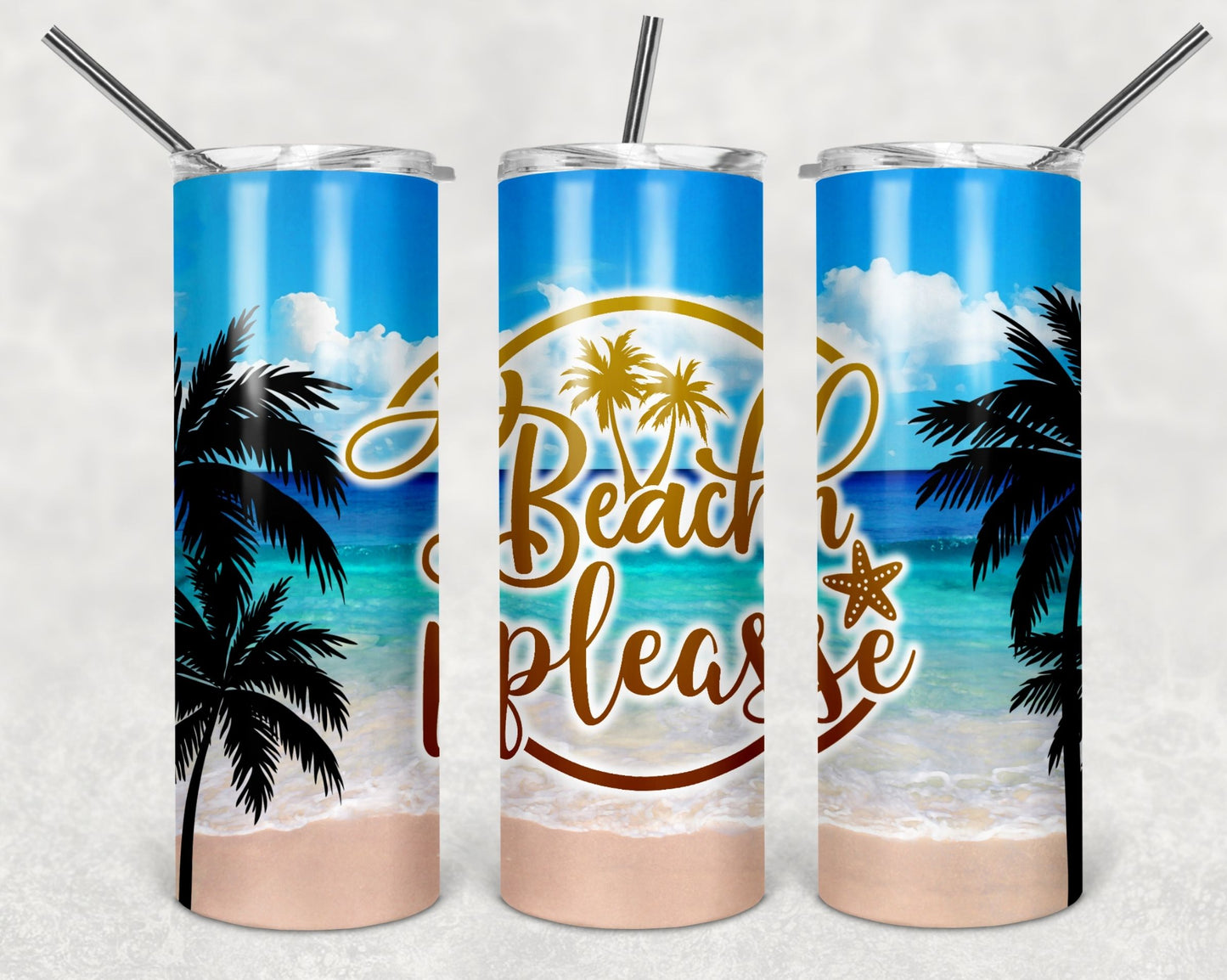 Beach Please Tumbler
