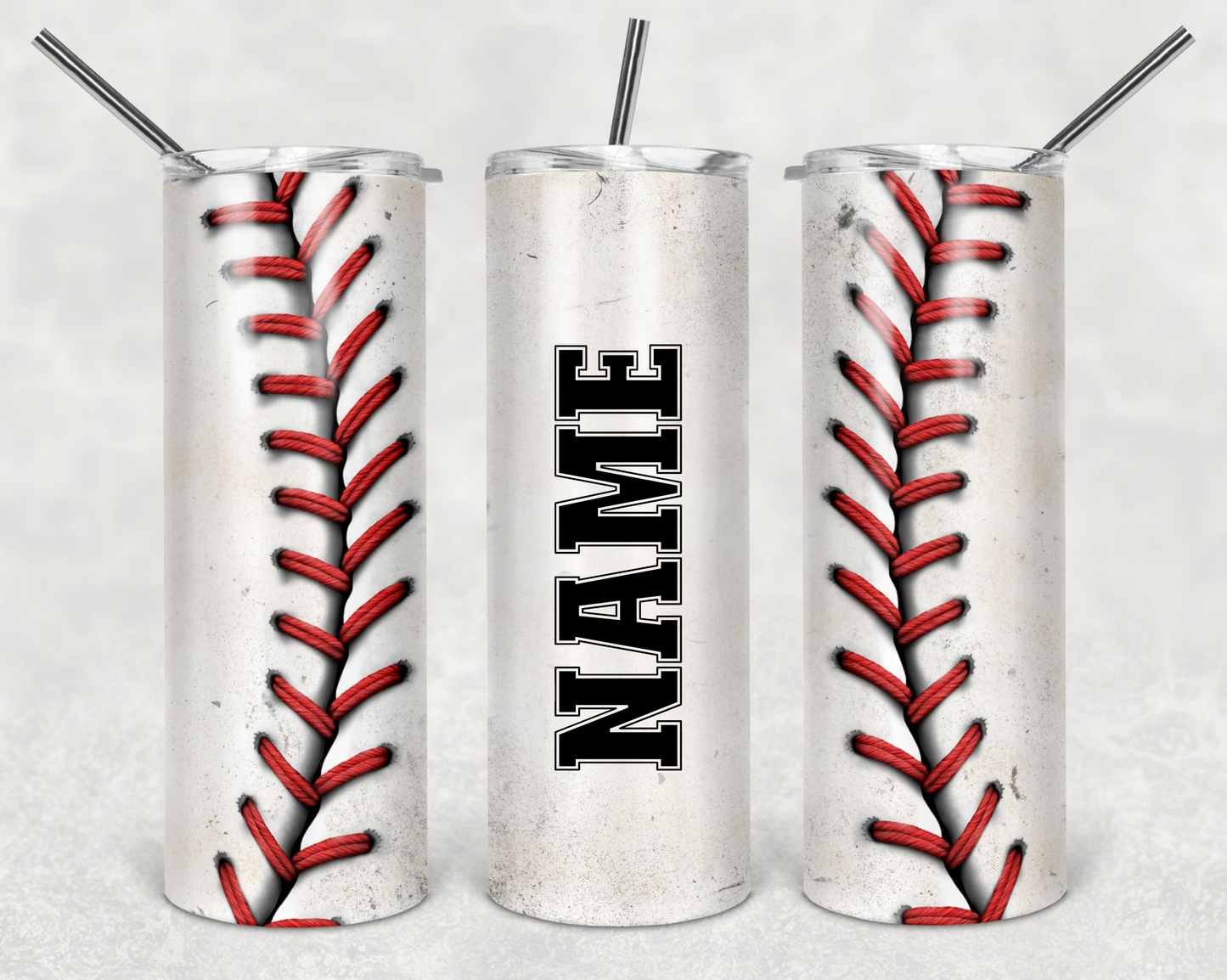 Custom Personalized Baseball Tumbler